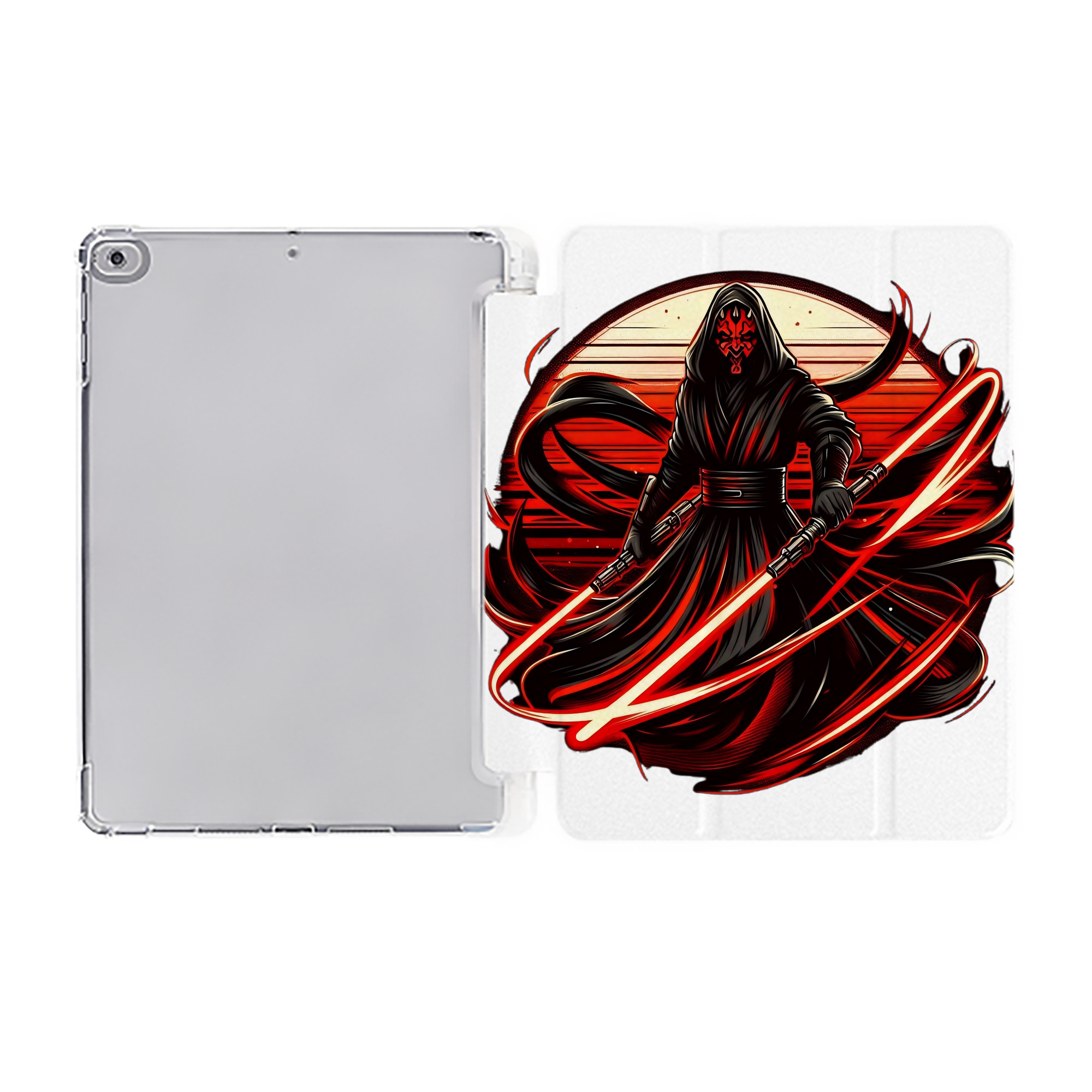 （画像用） スター・ウォーズ Star Wars IPad ケース ペン収納付き 三つ折りスタンド PUレザー×シリコン 対応機種9.5/10.5/10.9インチ
